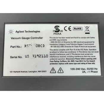 Agilent XGS600BCD XGS-600 Vacuum Gauge Controller